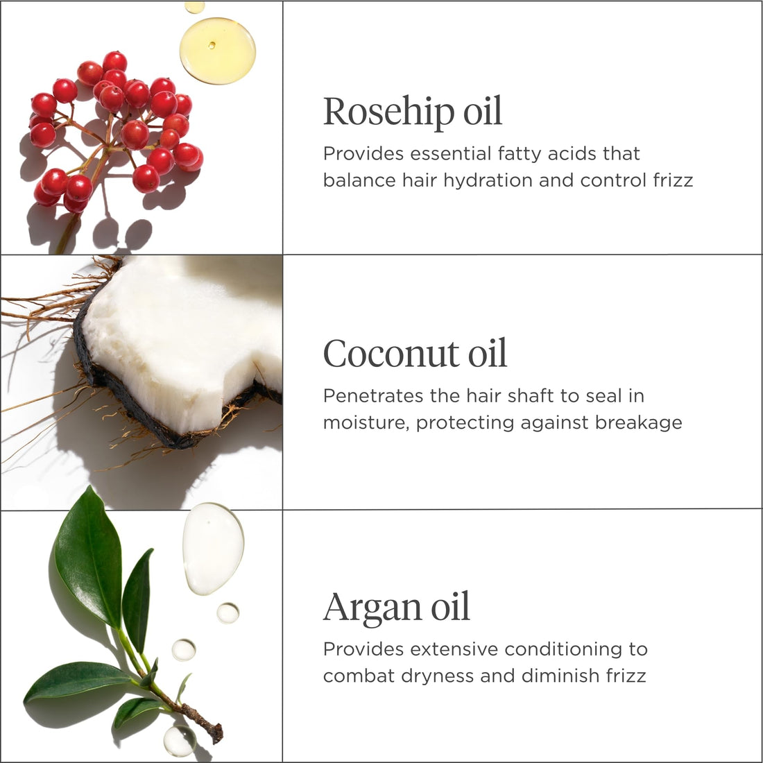 Farewell Frizz Rosehip, Argan & Coconut Oil Blend 1oz
