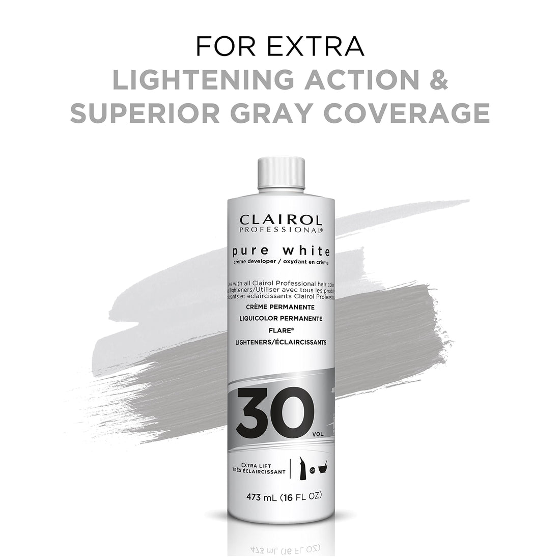 Clairol Soy 4Plex Pure White Developer 30 Volume Creme 16Oz Hc-04915
