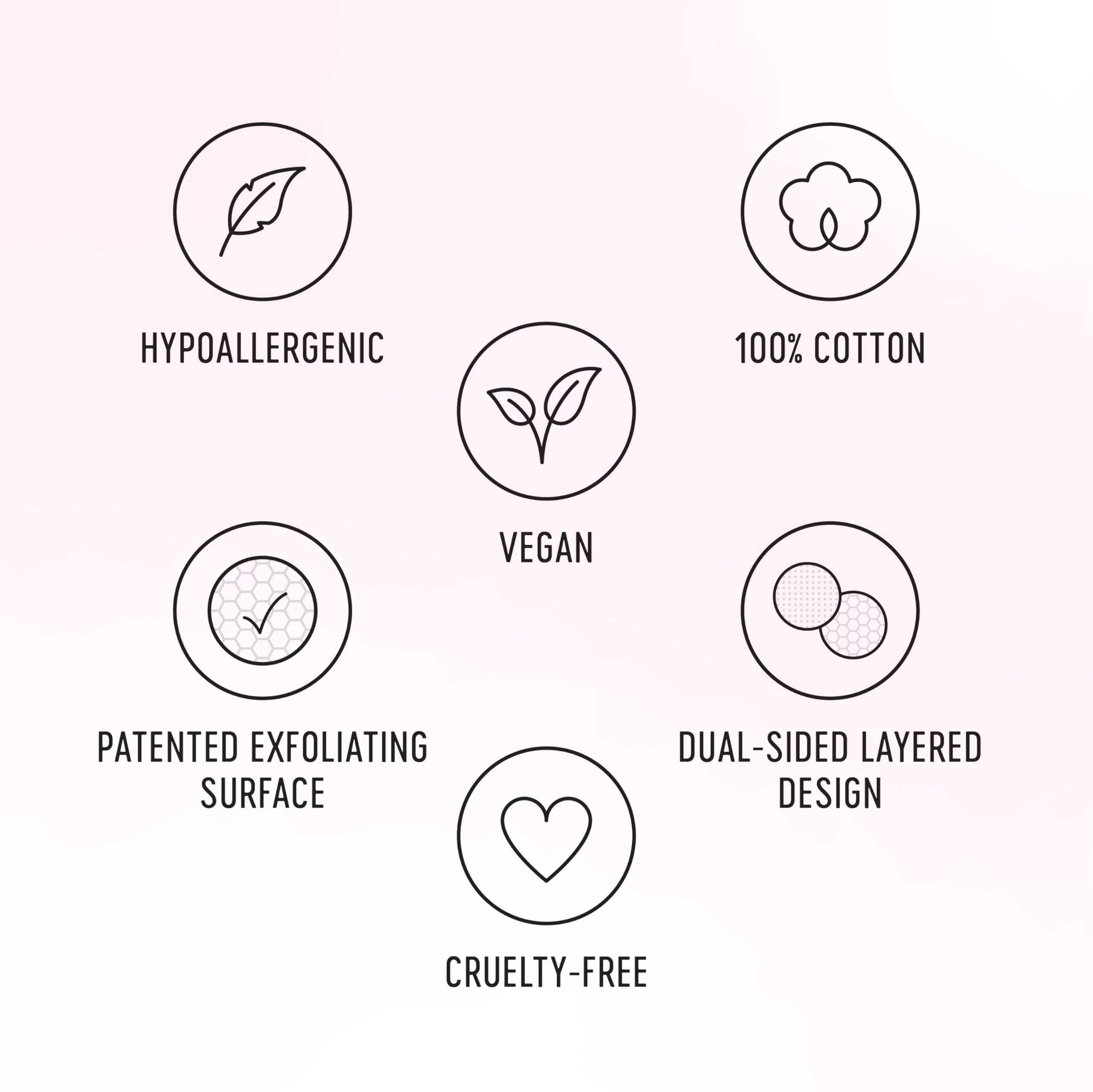 Swisspers Premium Exfoliating Cotton Rounds, 80 Count