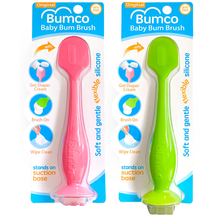 Bumco Diaper Cream Spatula (2-Pack) - BPA-Free Diaper Bag Essentials, Soft & Flexible Butt Spatula Baby, Mom-Invented Butt Paste Spatula, Diaper Cream Applicator, Bumco Baby Bum Brush, Diaper Spatula