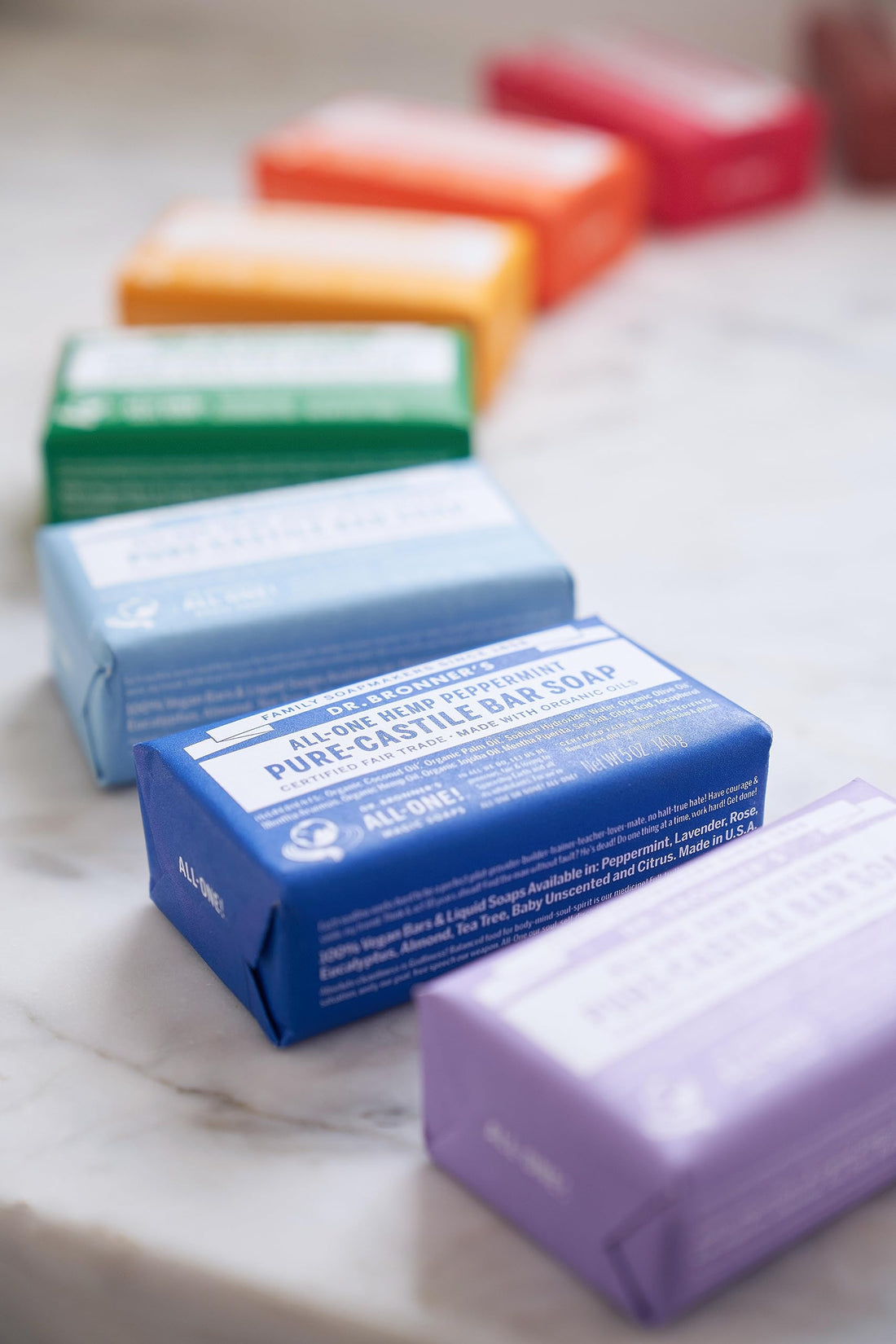 Dr. Bronner's - Pure-Castile Bar Soap (Baby Unscented, 5 ounce, 3-pack) - Made with Organic Oils, For Face, Body, Hair, Gentle for Sensitive Skin, Babies, No Added Fragrance, Biodegradable, Vegan