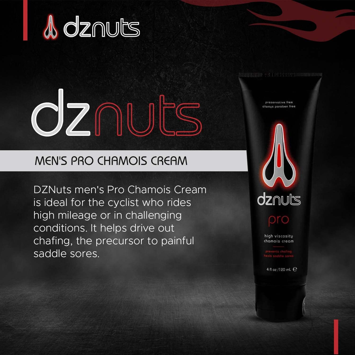 dznuts - Men’s Pro Chamois Cream + InHeat Embrocation Cream - Warms and Soothes Muscles, Anti-Grime Adhesion for Cooler Days (Low Heat)