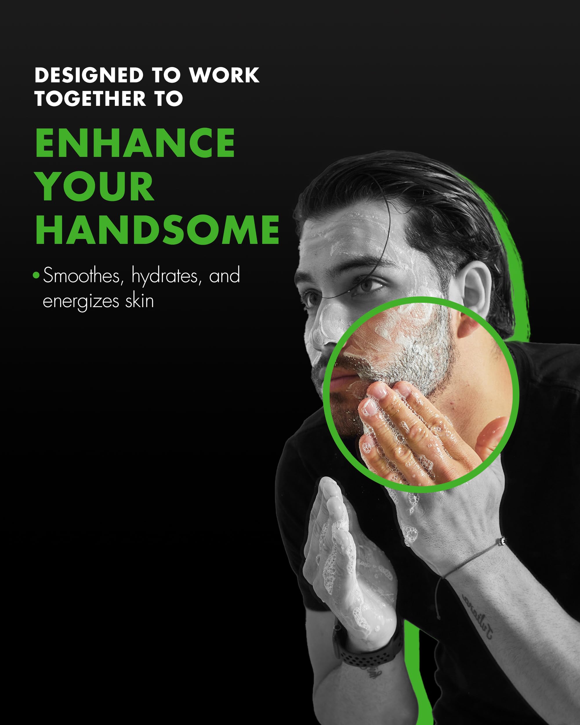 Tiege Hanley Mens Skin Care Set, Essential Skin Care Routine for Men (System Level 1) - Face Wash Kit for Fines Lines & Wrinkles - Men's Skincare Set Includes Face Wash, Facial Scrub, & Moisturizer