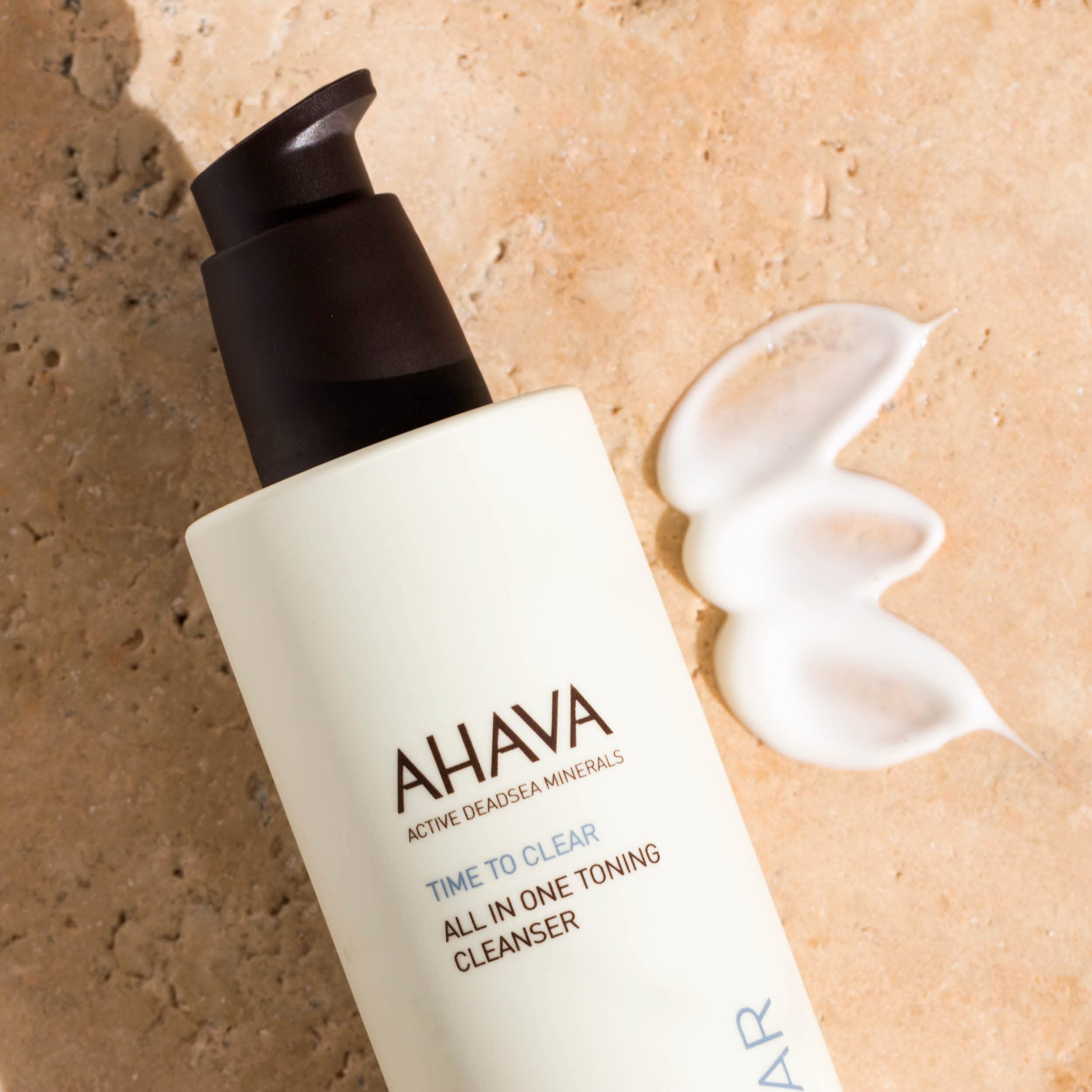 AHAVA All-In-One Toning Cleanser - Skin-Friendly, Soft, Water-Based Formula Gently Removes Dirt, Impurities & Makeup Including Eyes, Rebalances pH, Made with Our Signature Blend Osmoter, 8.5 Fl.Oz