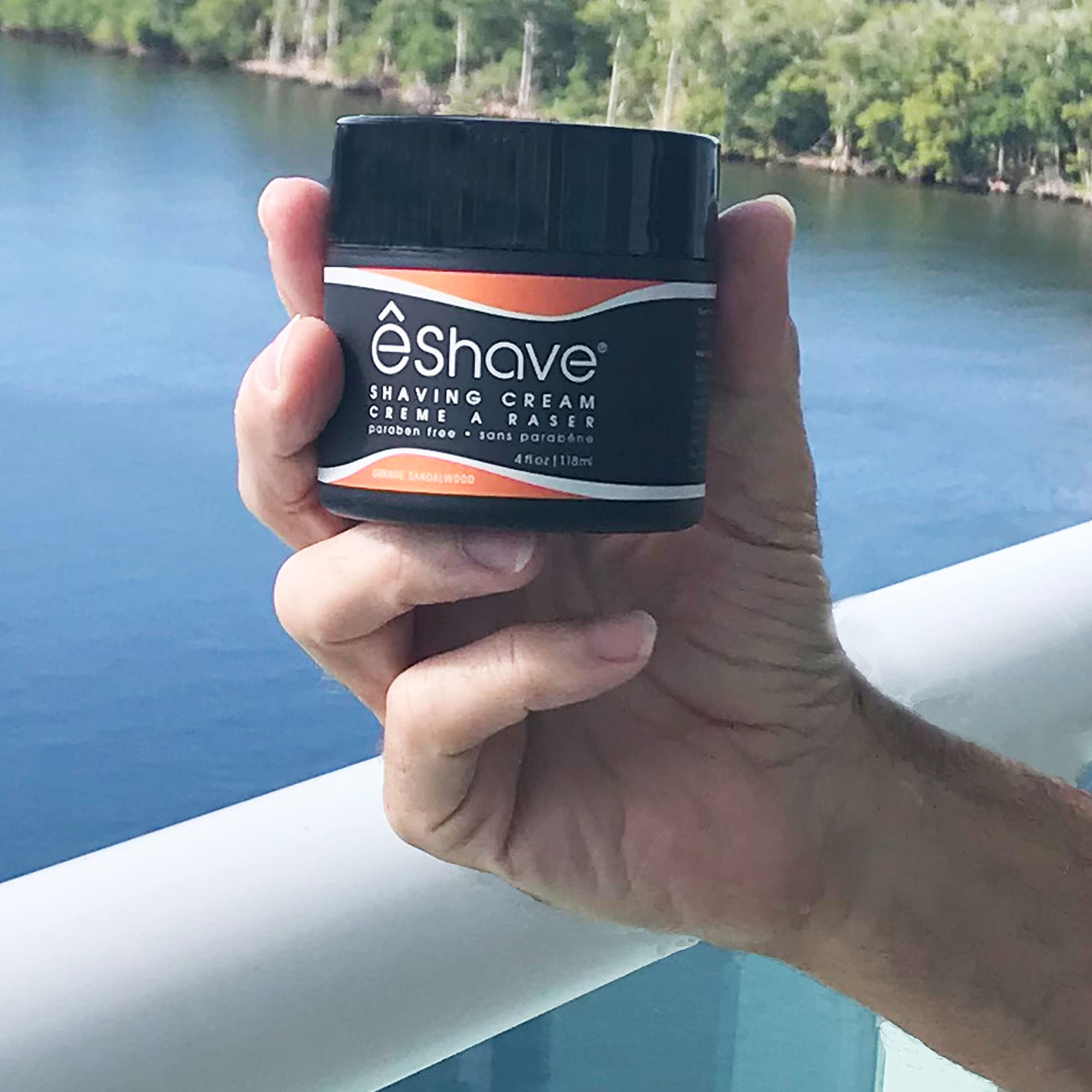 eShave Shave Cream, Orange Sandalwood, 4 oz.