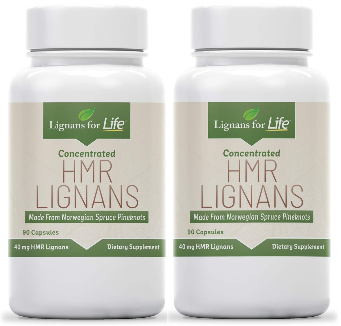 Lignans for Life HMR Lignans for Dogs, 40mg - 90 Capsules, Vitamin for Healthy Pet | Multivitamin | Wellness Supplement | 2-Pack