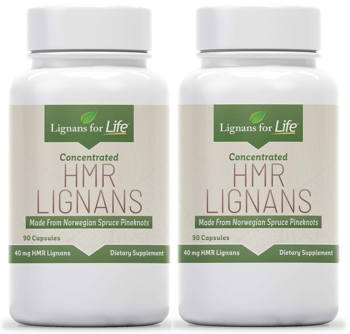 Lignans for Life HMR Lignans for Dogs, 40mg - 90 Capsules, Vitamin for Healthy Pet | Multivitamin | Wellness Supplement | 2-Pack