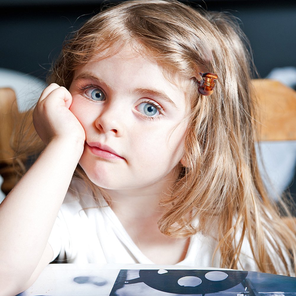 48 Pcs Mini Hair Clips for Girls and Womenï¼Ë†Black and Brown)