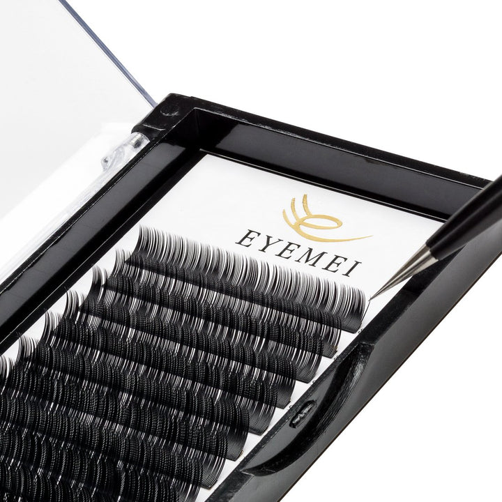 Eyelash Extensions 0.15mm C Curl 17mm Faux Mink Lash Extension Supplies Natural Individual False Eyelashes Professional Perfect Salon Use by EYEMEI (0.15-C-17mm)
