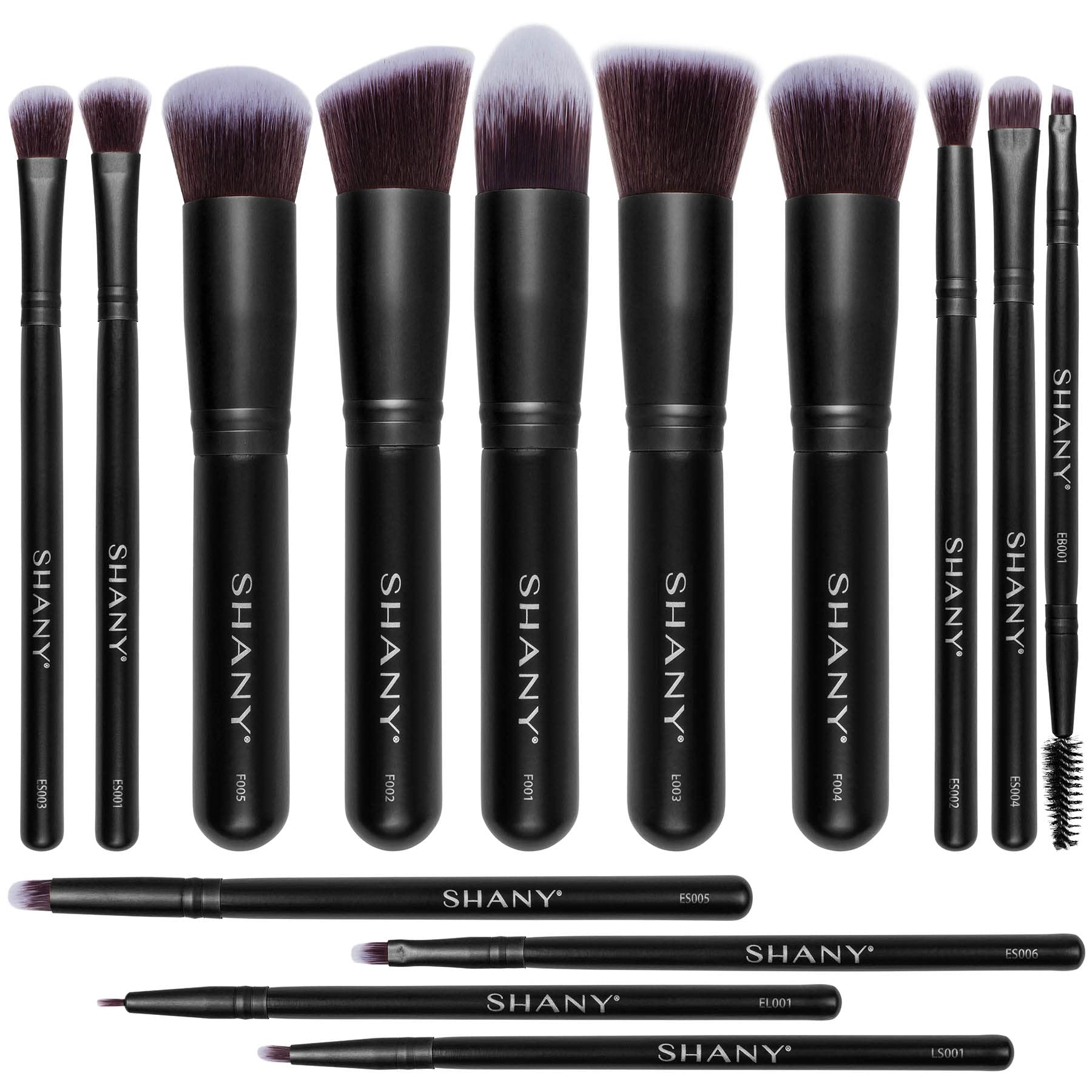 SHANY Rose All Day 14-Piece Brush Set ââ‚¬â€œ Elite Cosmetics Brush Collection - Complete Kabuki Makeup Brush Set in Rose Gold - 14 PCS