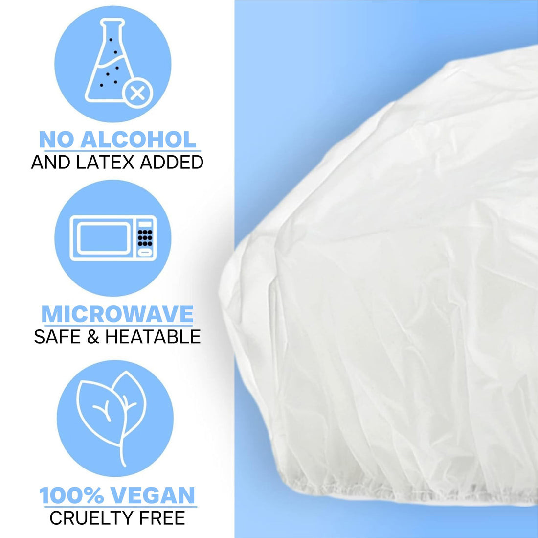 Drench No Water Hair Washing Cap - Waterless Shower Caps with Shampoo and Conditioner - Disposable Rinse Free Wash Aids - Ideal for Elderly and Disabled - Pack of 18