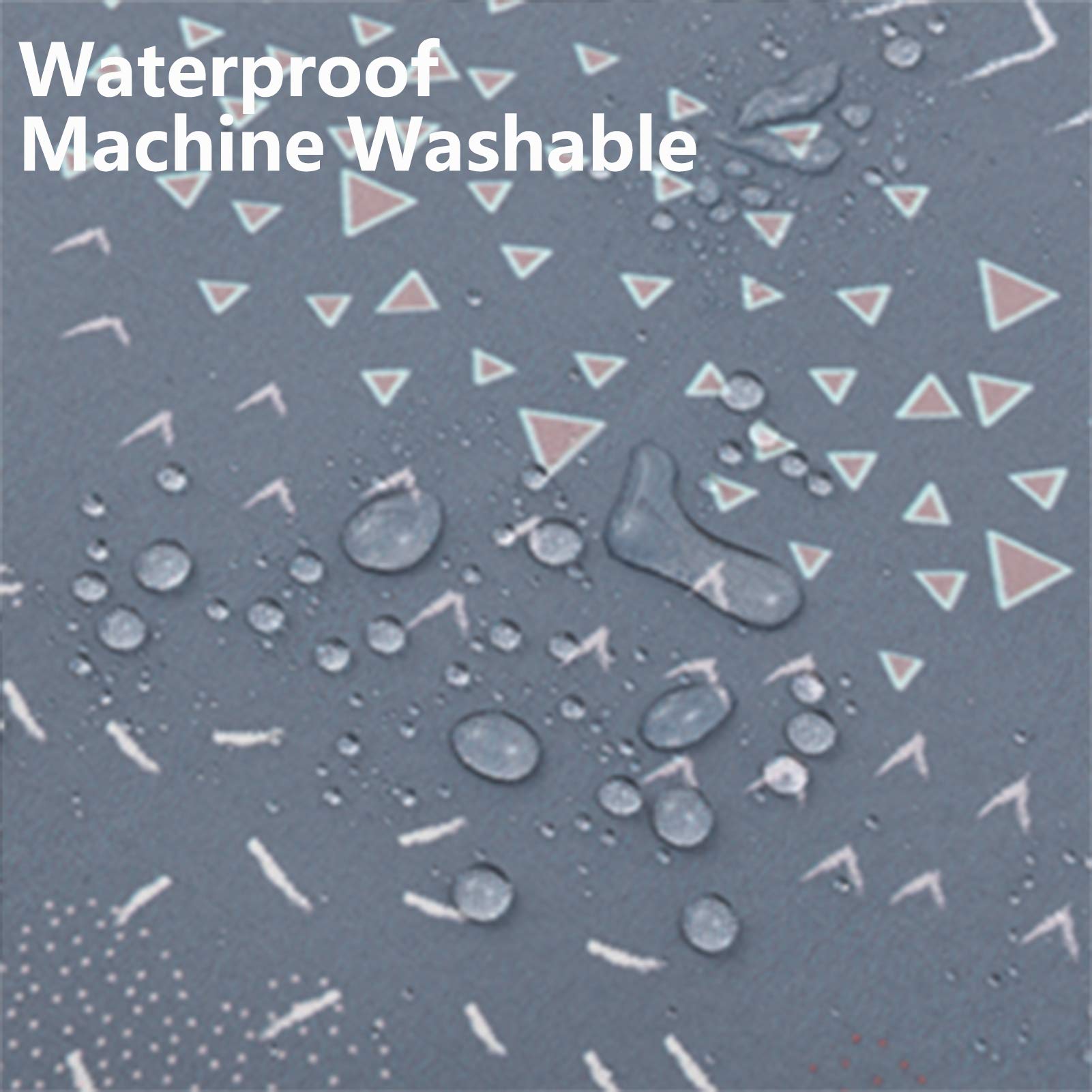 Splat Mat for Under High Chair/Arts/Crafts, WOMUMON 51 Waterproof Spill Mat Washable Non-Slip Floor Protector Splash Mat, Messy Mat and Table Cloth