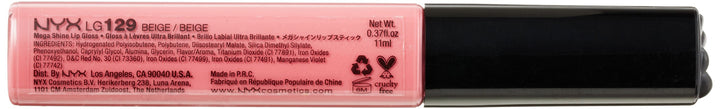 NYX Mega Shine Lip Gloss Beige 0.37 Ounce