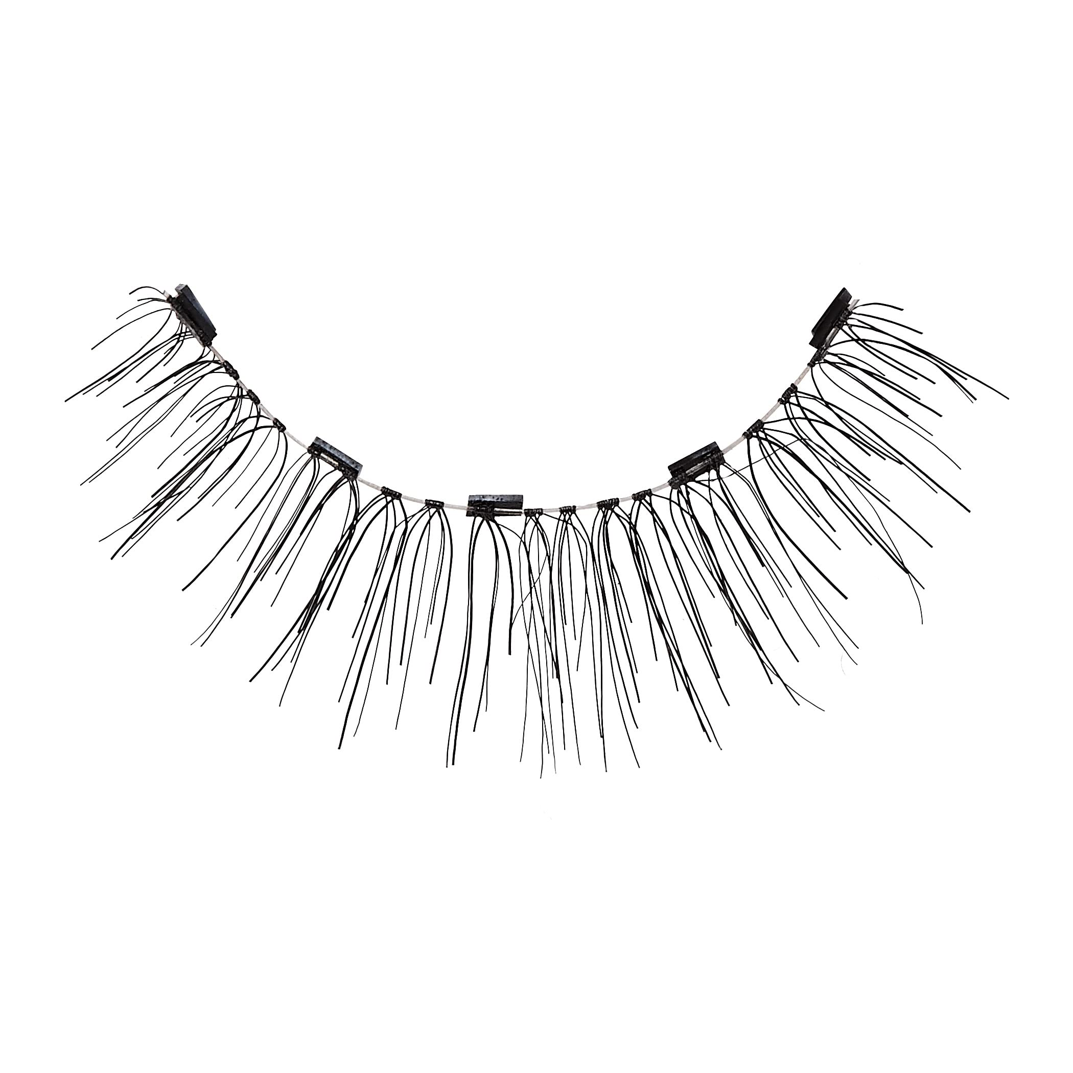 KISS Magnetic False Eyelashes, 'Lure', 12 mm, Includes 1 Pair Of Magnetic Lashes, Magnetic Lash Eyeliner, Contact Lens Friendly, Easy to Apply, Reusable Strip Lashes