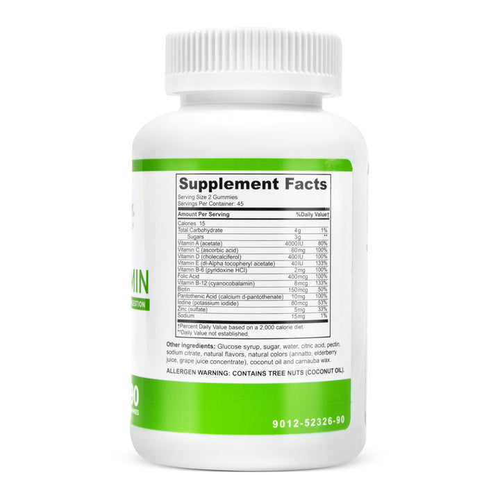 BariSlim Bariatric Chewable Multivitamin Gummies - Specially Formulated Gummy Vitamin for Patients After Weight Loss Surgery - Easy to Digest & Great Tasting Fruit Flavors | 90 Fruit Chews