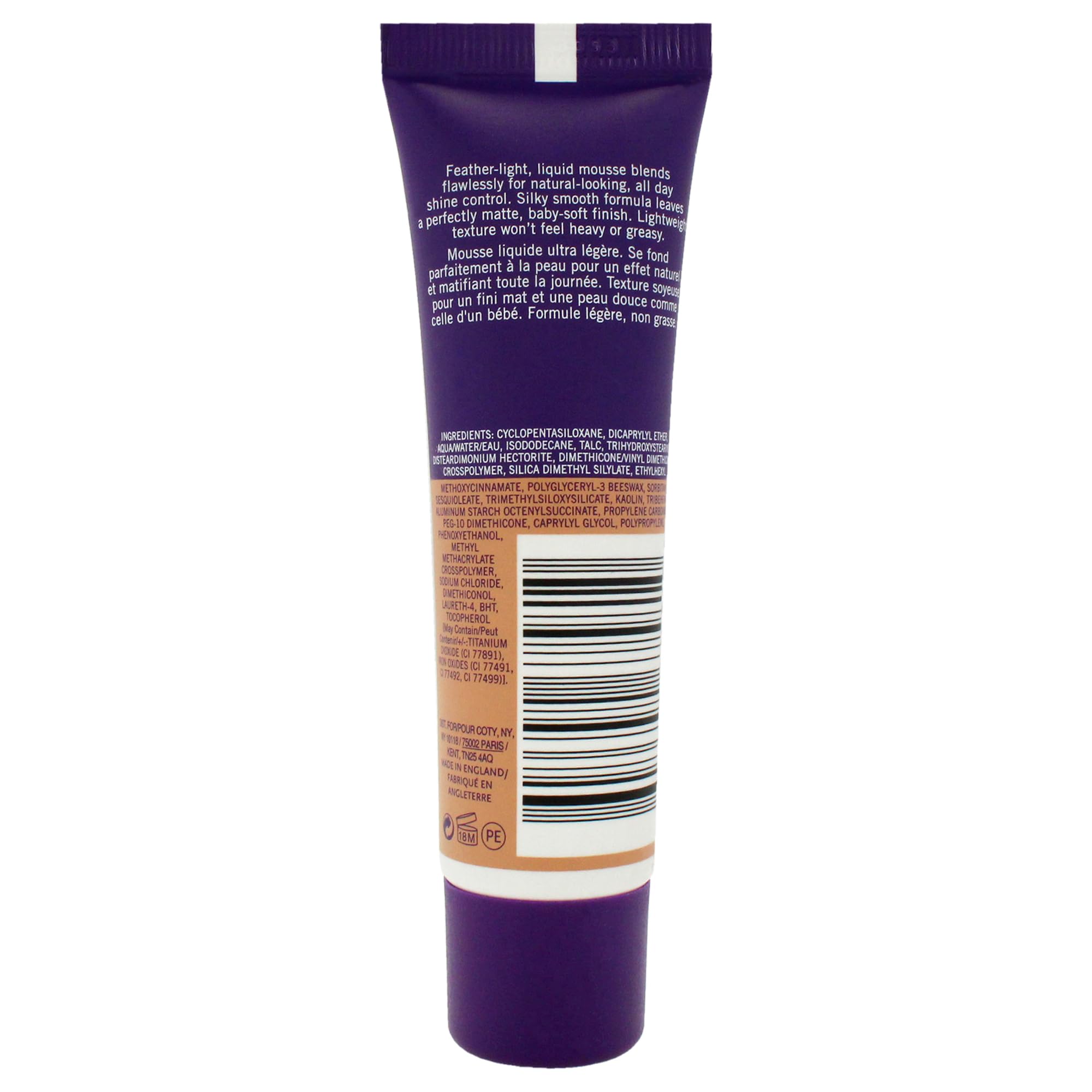 Rimmel London Stay Matte Liquid Mousse - 203 True Beige - Foundation, Lightweight, Shine Control, Oil-Free, 1oz