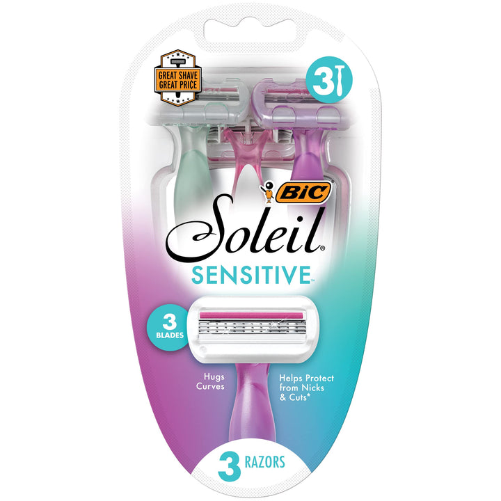 BIC Soleil Glow Women's Disposable Razor, 6 Count