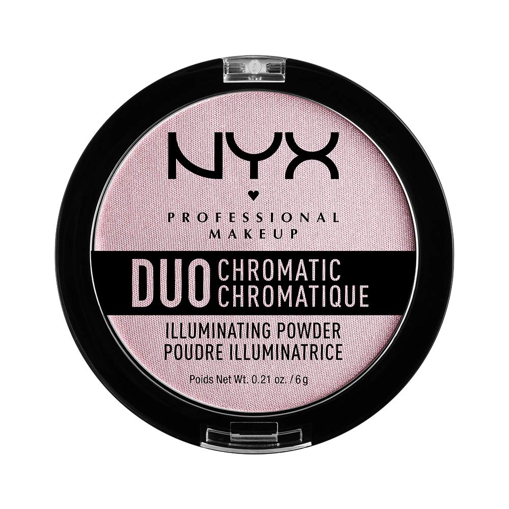 NYX PROFESSIONAL MAKEUP Duo Chromatic Illuminating Powder, Lavender Steel, 0.21 Ounce