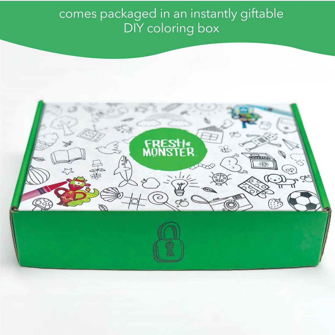 Fresh Monster Kids & Baby Gift Set - Natural, Toxin-Free Shampoo & Conditioner, Body Wash, and Bubble Bath (3 Piece)