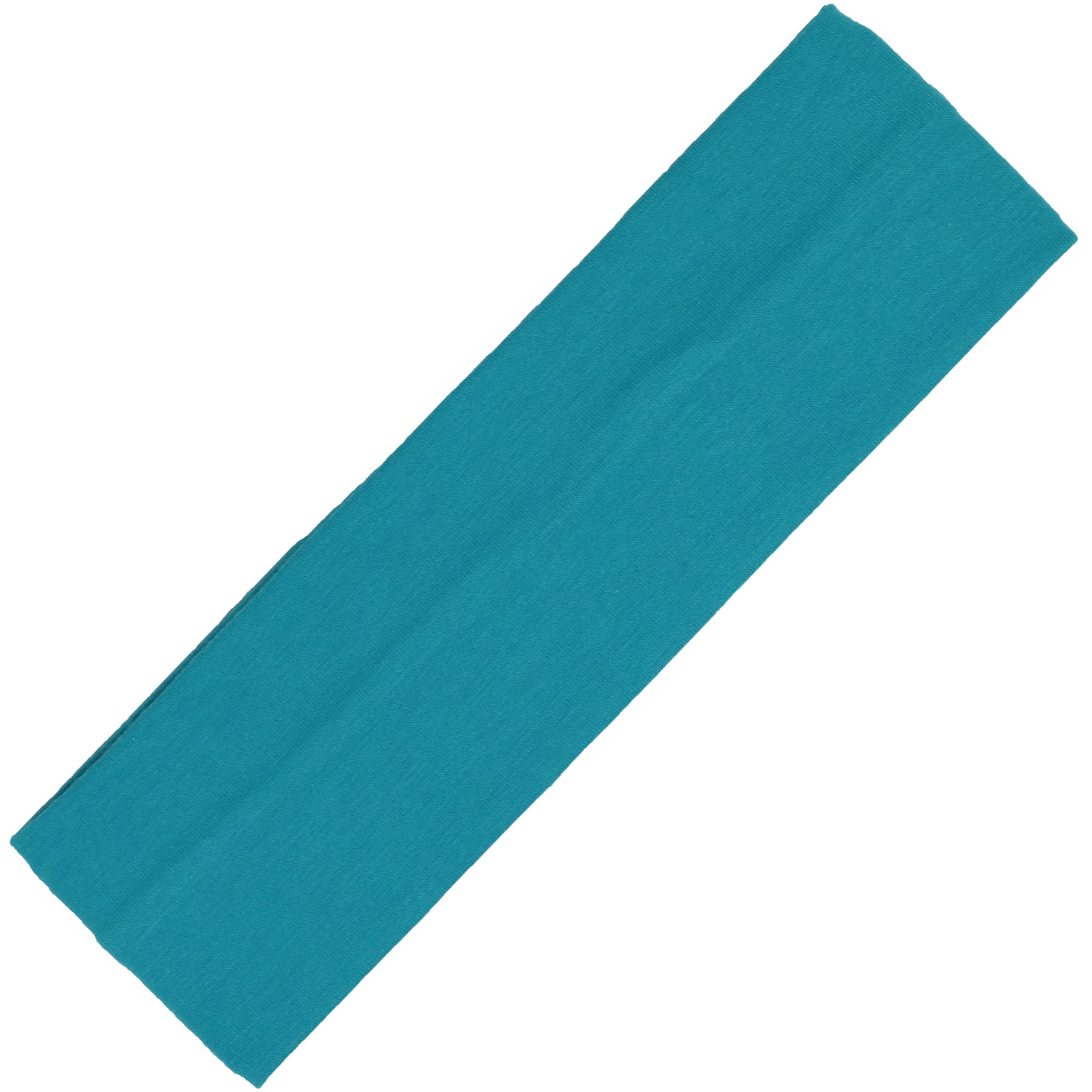 Kenz Laurenz Soft and Stretchy Elastic Cotton Headbands, (Pack of 12) - Teal