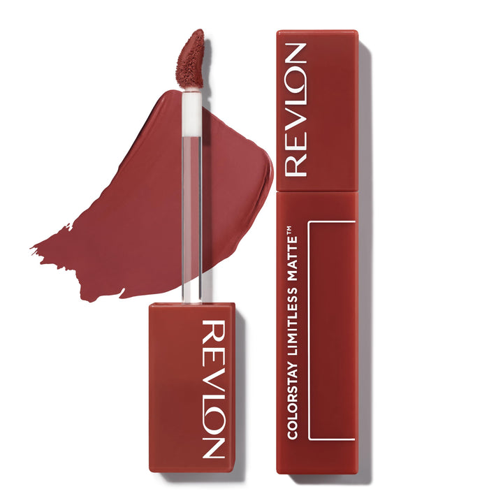 Revlon ColorStay Limitless Matte Liquid Lipstick, Vegan Formula, No-Budge, Longwear Lip Color, Long Lasting, Lightweight/Comfortable, Waterproof, 013 Real Deal, 0.17 fl oz