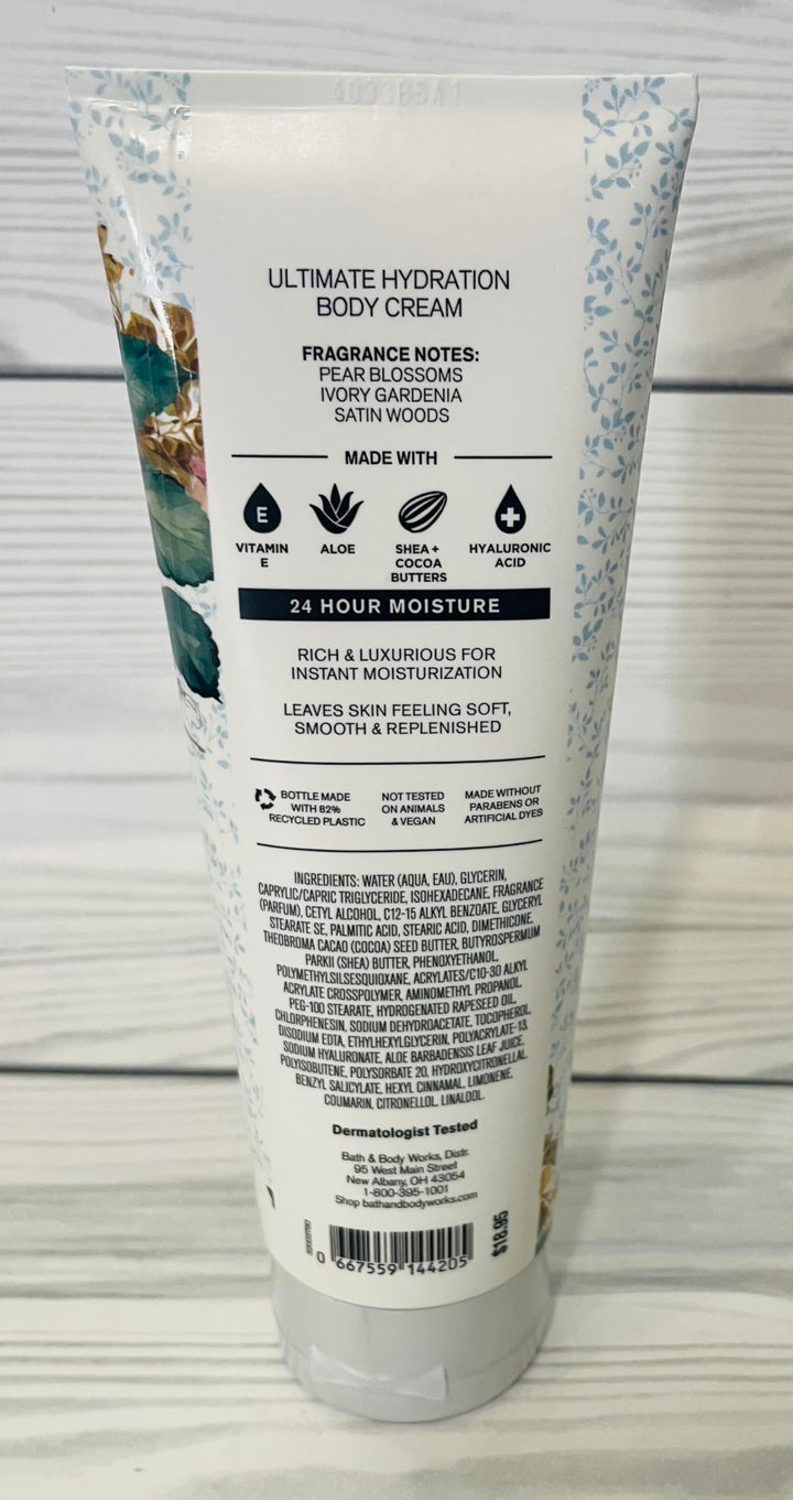 Bath & Body Works Dressed In White Ultimate Hydration Body Cream 8 Ounces Pack of 2