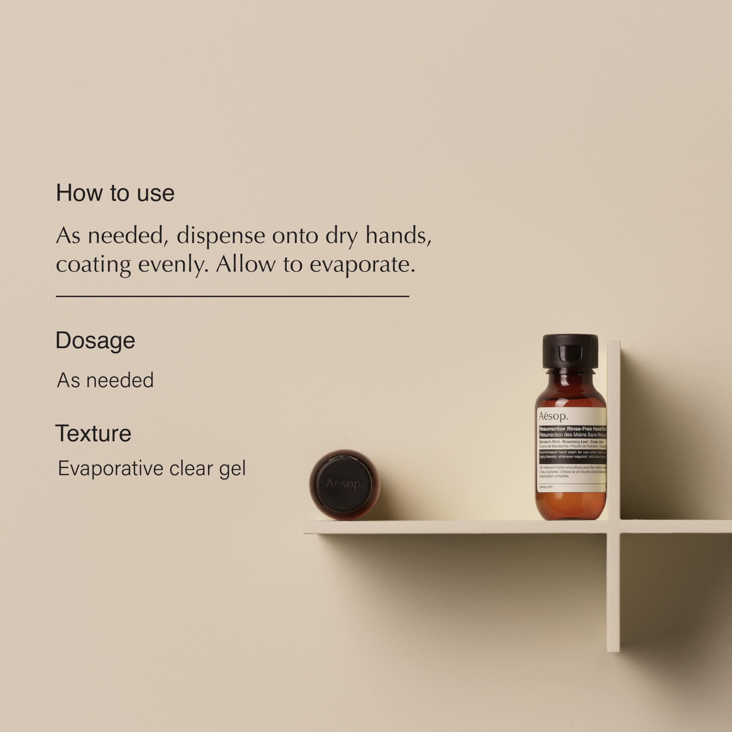 Aesop Resurrection Rinse-Free Hand Wash, 1.7 Ounce