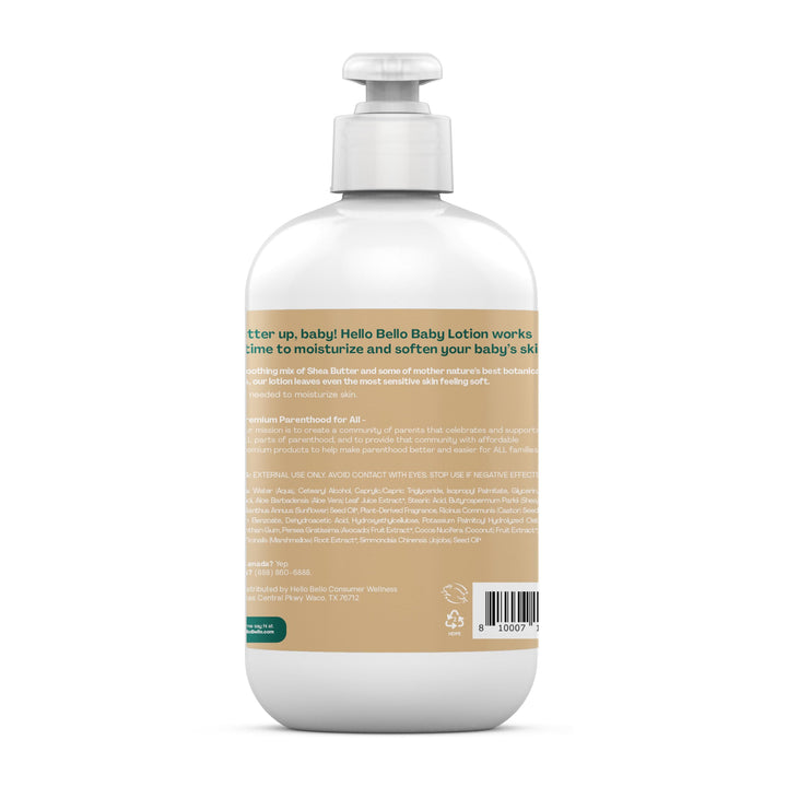 Hello Bello Kids Premium Lotion, Gentle Hypoallergenic Vegan Formula to Nourish and Moisturize, Creamy Coconut Scented, 16 Fl Oz