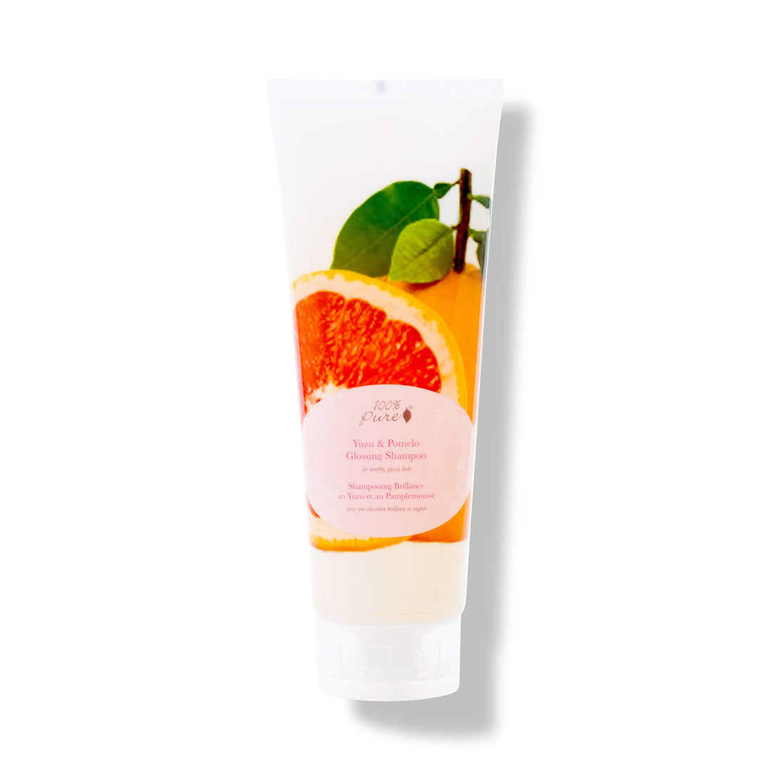 100% PURE Yuzu & Pomelo Glossing Conditioner & Hydrating Detox Helps Restore Vibrancy in Dry Dull Hair Revitalizing Shine & Body Healthy Growth for Women & Men, Vegan - 8 Fl Oz