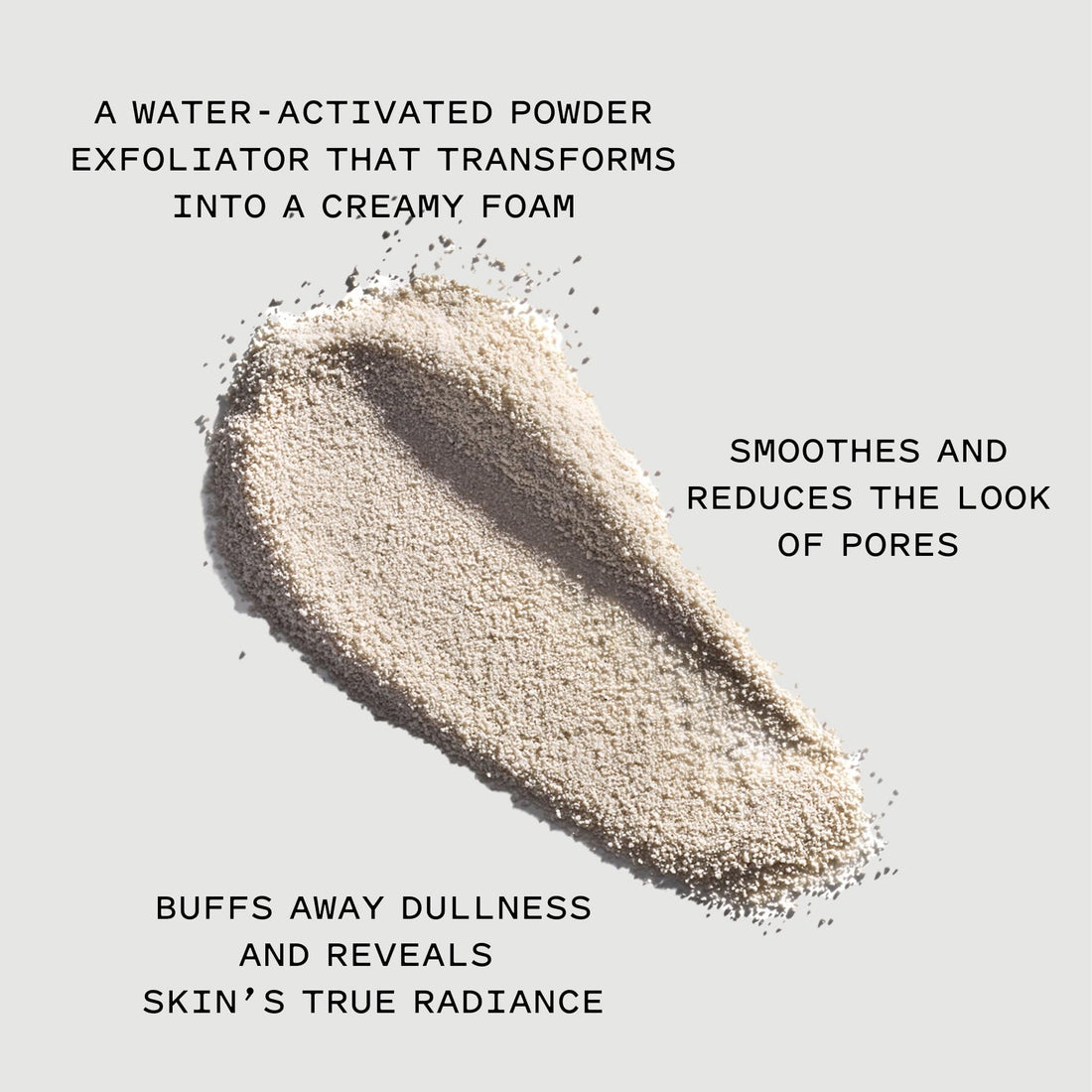 Keys Soulcare Be Luminous Exfoliating Powder, Gentle Foaming Exfoliator Buffs Away Dull Skin with Oats & Lactic Acid, Vegan, Cruelty-Free, 2.29 Oz