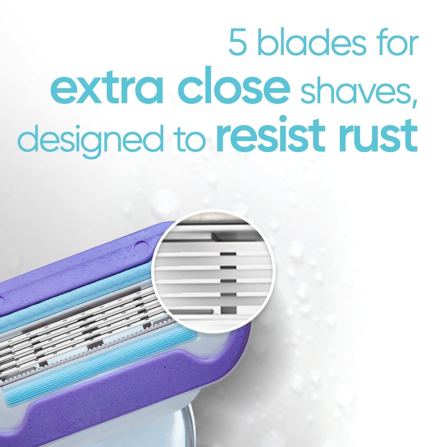 Gillette Venus Women's Razor Blade Refills, Swirl, 4 Count, Womens Razors / Blades