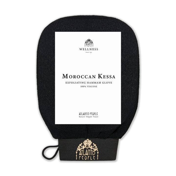 Atlantis People's Moroccan Exfoliating Glove - Body Scrubber & Exfoliating Mitt for Smoother Skin, Exfoliates Dead Skin Cells, Helps Even Skin Tone, Ideal for Fake Tan Removal and Sensitive Skin