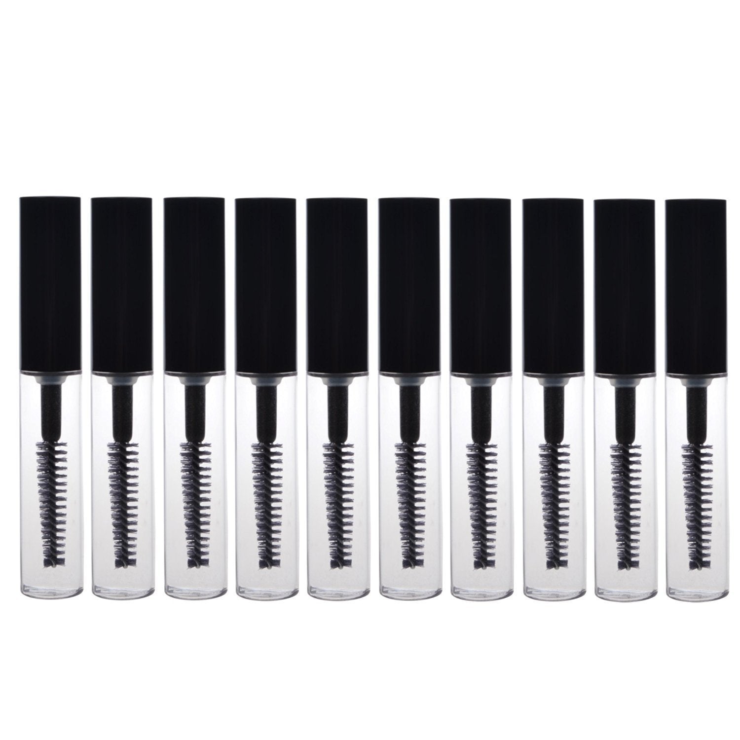 10p : Adecco LLC 5 pcs 4ML Reusable Empty Bottle Tube Container for Eyelash Growth Oil/Mascara with Brush for Home and Travel (10p)