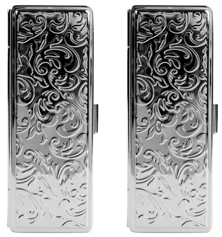 Stephanie Imports Silver Victorian: Vintage Silver Victorian Boxed Lipstick Case With Mirror