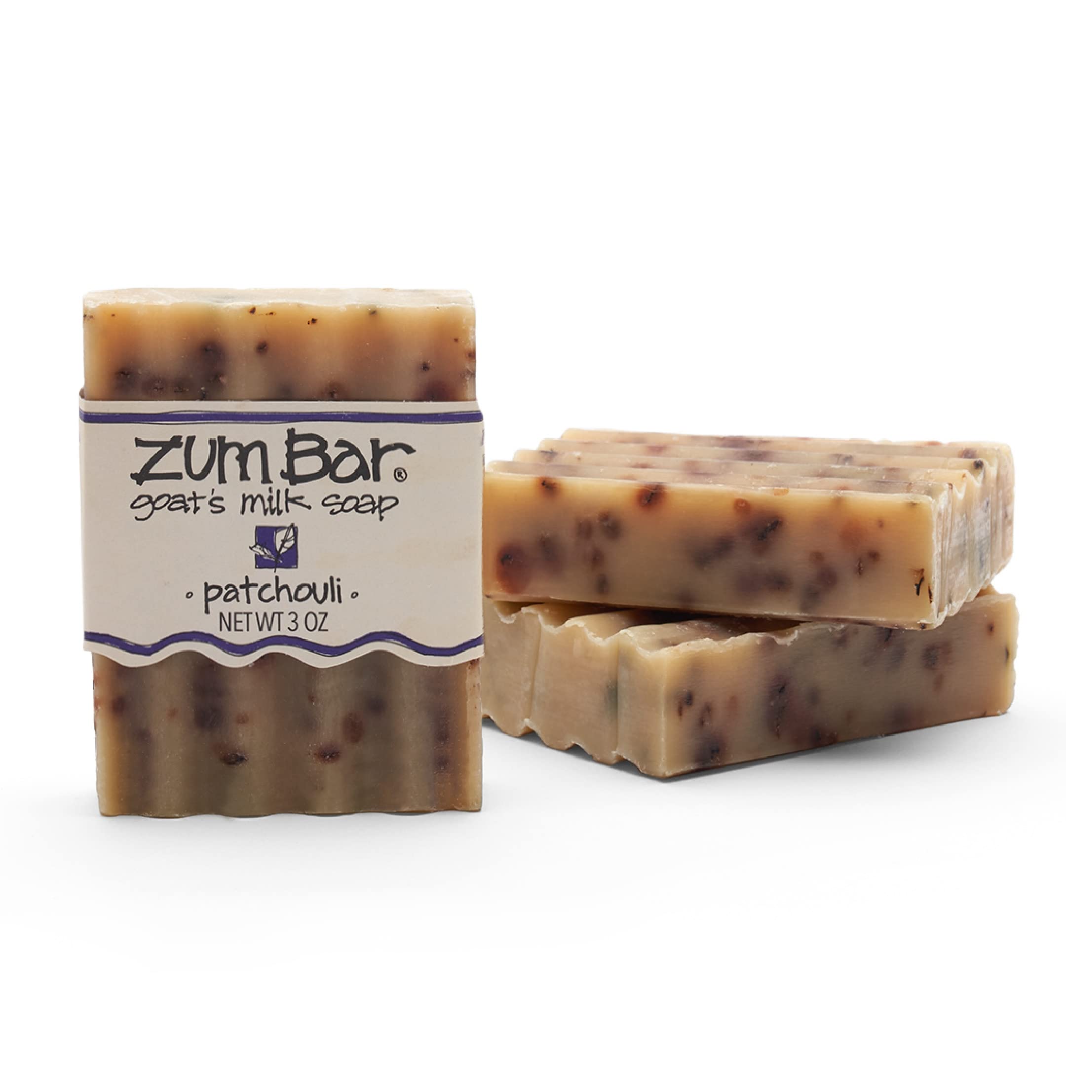 Indigo Wild: Zum Bar Goat's Milk Soap Bar, Patchouli 3 oz (3 pack)
