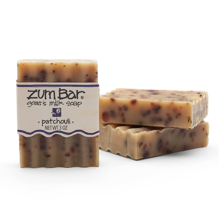 Indigo Wild: Zum Bar Goat's Milk Soap Bar, Patchouli 3 oz (3 pack)