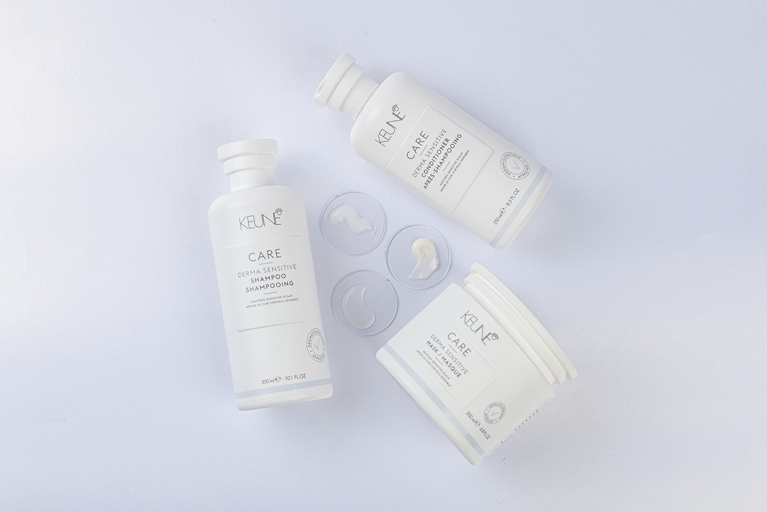 Keune Care Derma Sensitive Shampoo, Soothing & Allergen-Free Cleanser for Dry Scalp, 10.1 Fl Oz