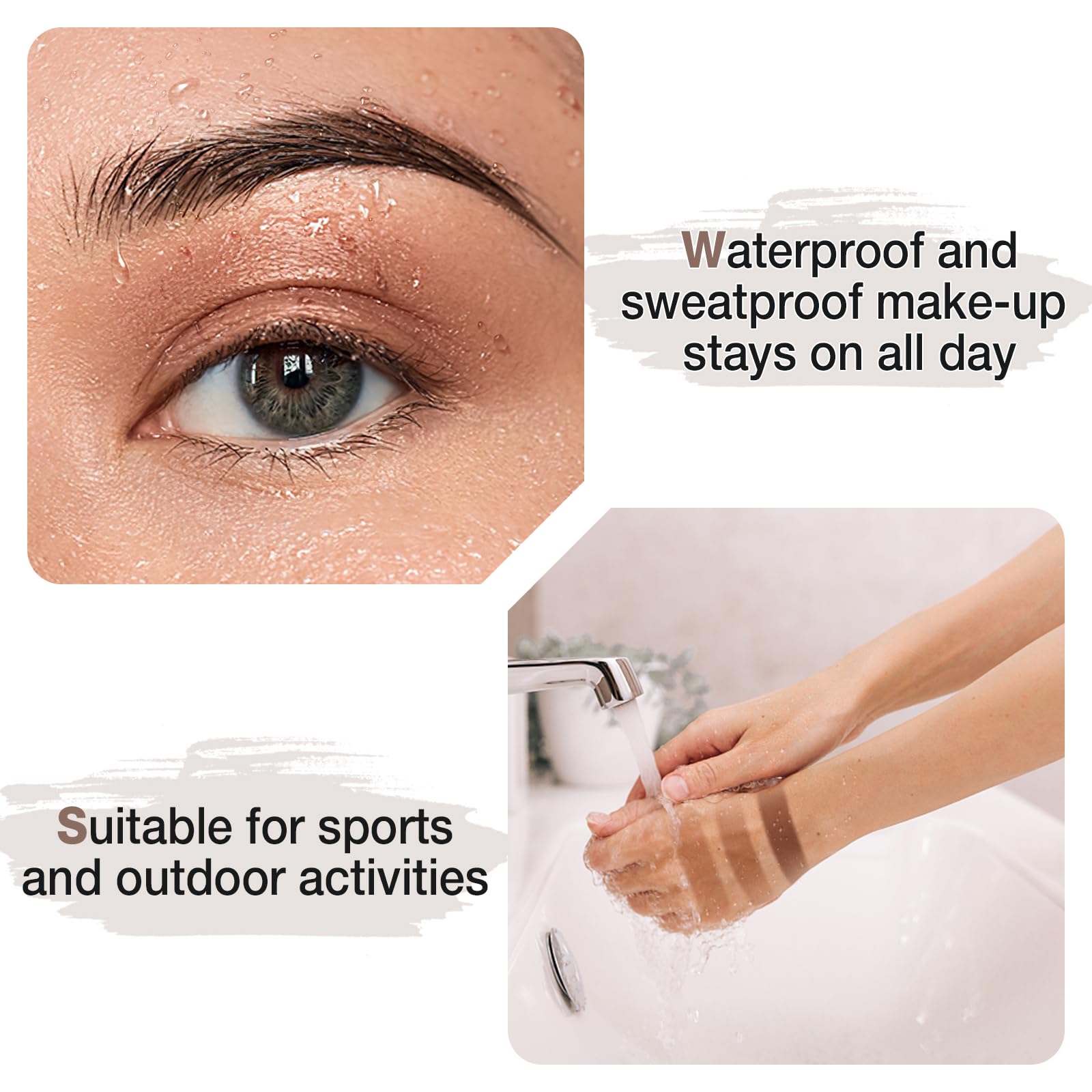 Apooliy Eyebrow Powder Palette Set - 12 Colors, 5 Mascaras, 4 Stencils, Brush & Pencil, Volumizing Gel for Natural Brows