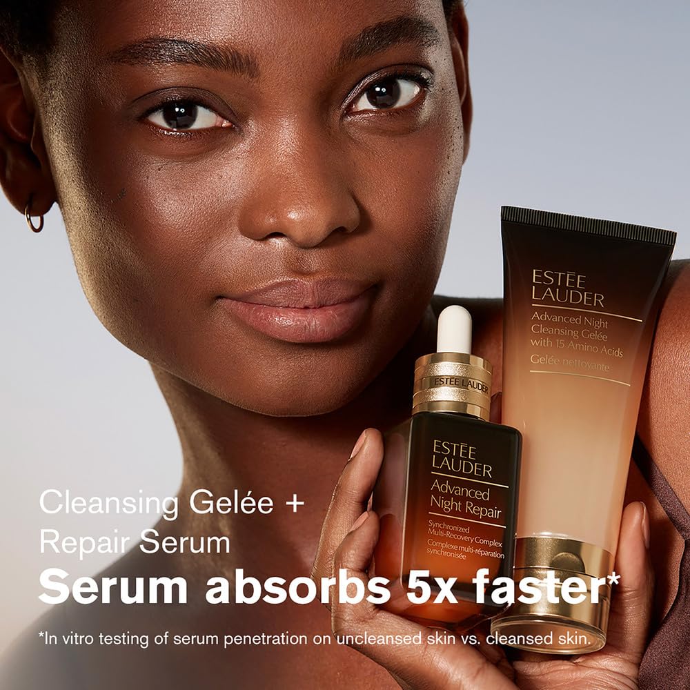 Estée Lauder Advanced Night Cleansing Gelée Foaming Face Wash Cleanser with 15 Amino Acids | Deep Pore Cleanser, Travel Size, 1 Fl Oz