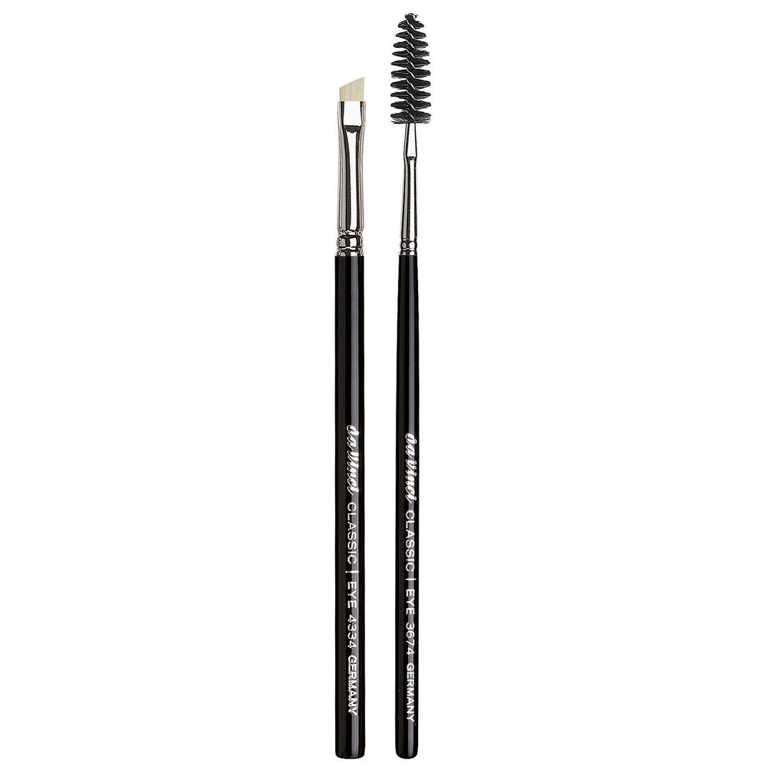 da Vinci Cosmetics Series 4805 Classic Eyebrow & Eyelash Brush Set/Synthetic Fibers, 0.5 Pound