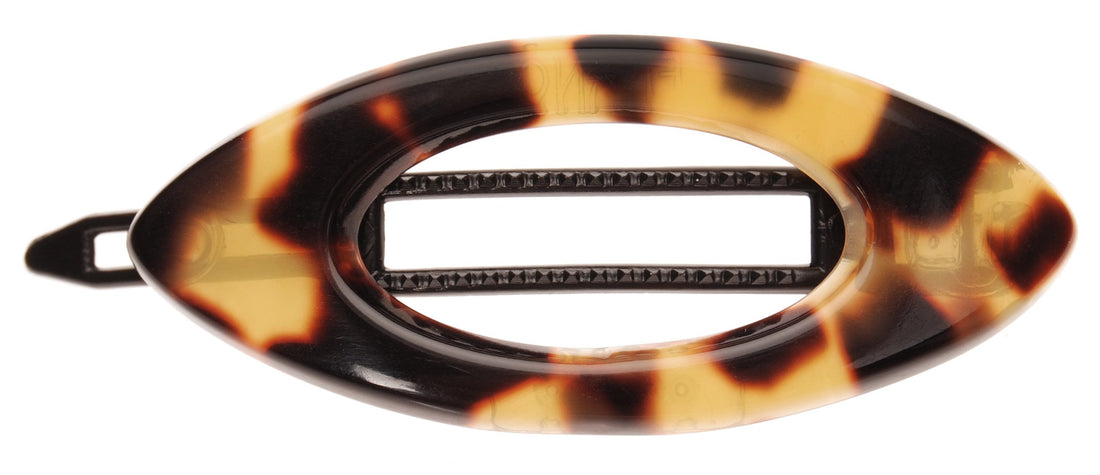Tokyo : France Luxe Mini Cutout Oval on Plastic Tige Boule Barrette - Tokyo