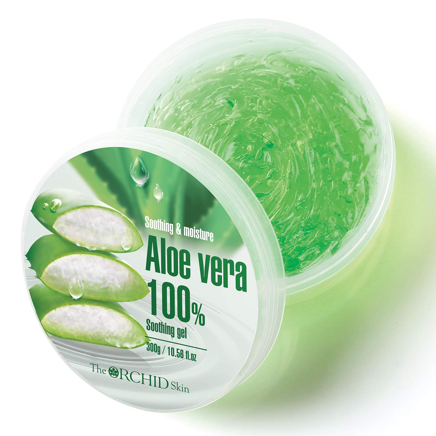 The Orchid Skin] SOOTHING & MOISTURE ALOE VERA 100% SOOTHING GEL 10.58 oz aloe gel, aloe soothe, pure aloe, aloe vera moisturizing