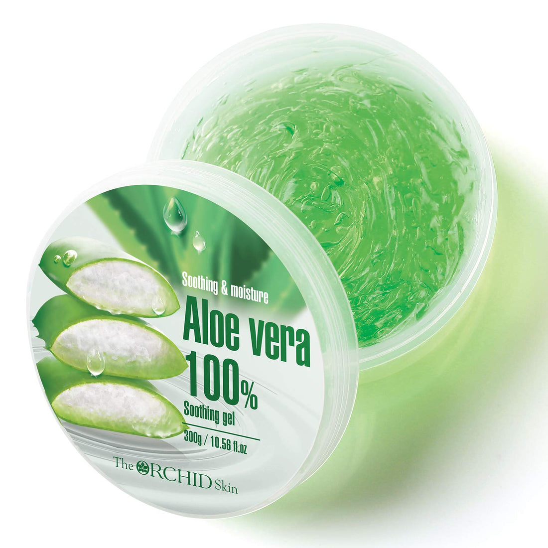The Orchid Skin] SOOTHING & MOISTURE ALOE VERA 100% SOOTHING GEL 10.58 oz aloe gel, aloe soothe, pure aloe, aloe vera moisturizing