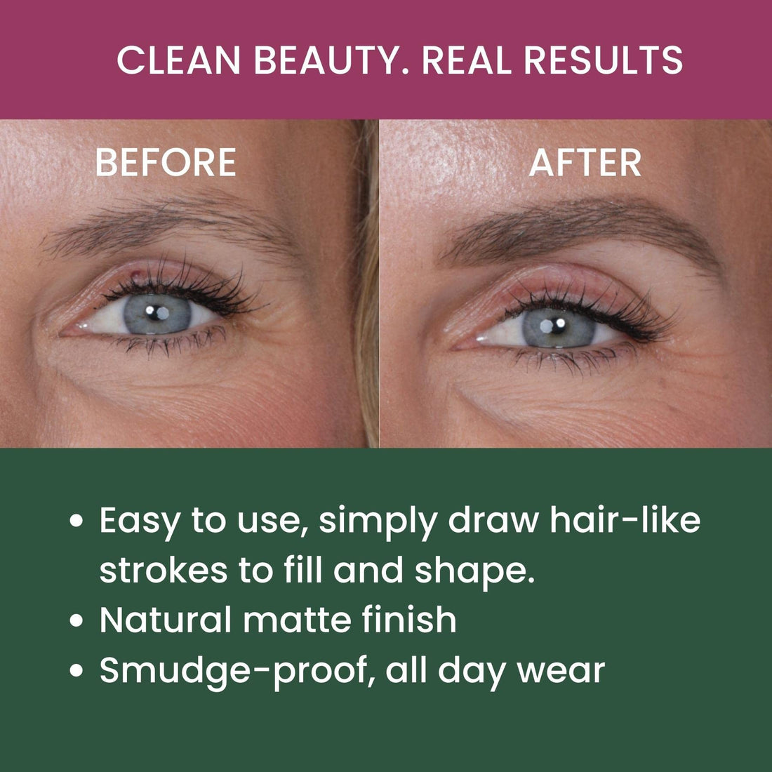 Brow Luxe Definer Pencil by Luscious Cosmetics. Sweat-Proof Eyebrow Pencil. Vegan and Cruelty Free. (Taupe)