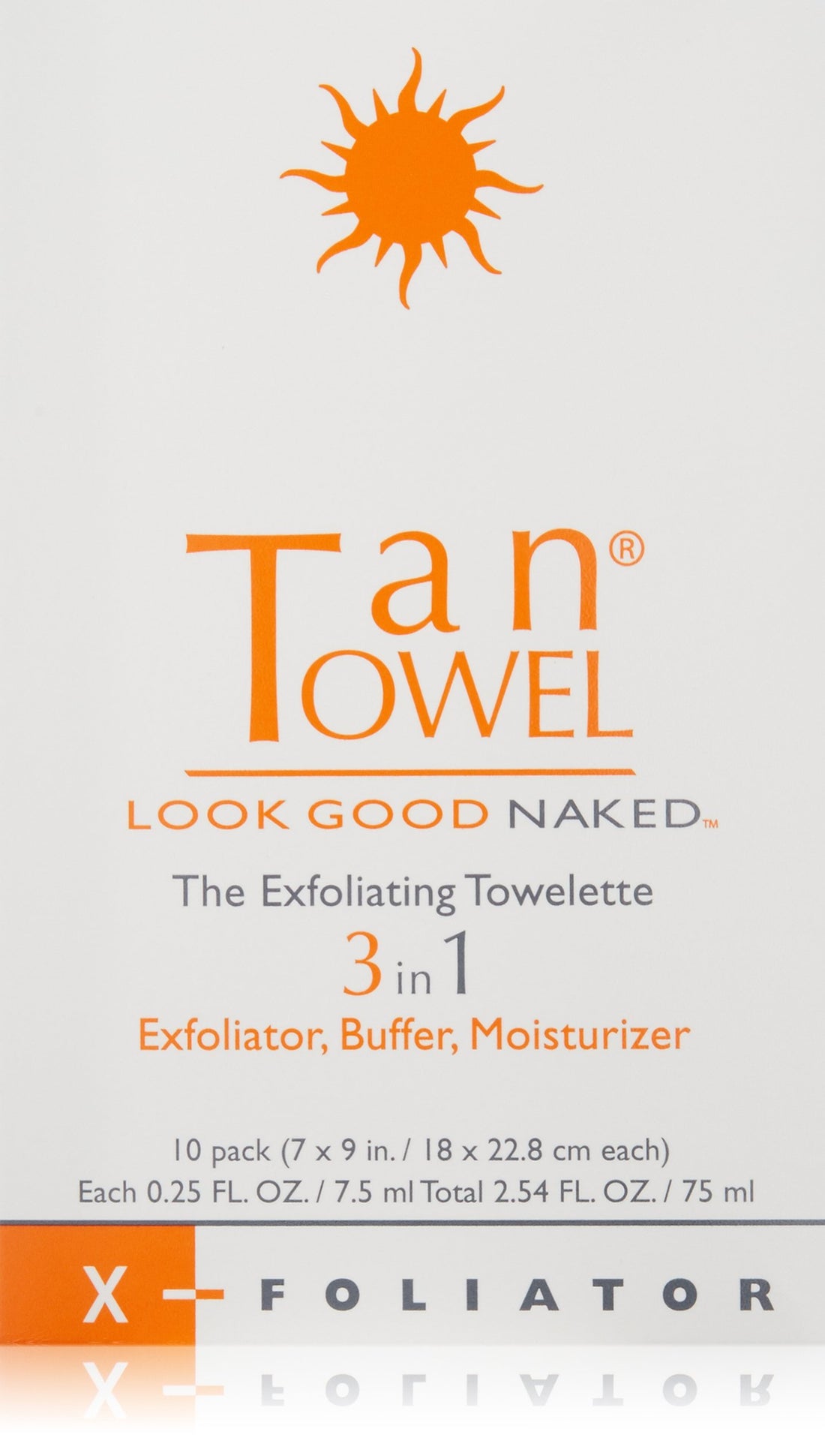 Tan Towel X Foliator Moisturizing Creme, 10 Count