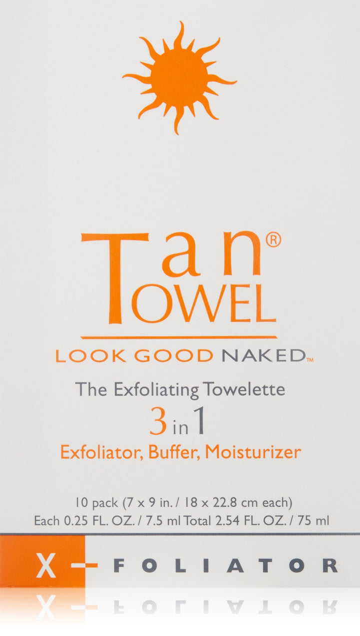 Tan Towel X Foliator Moisturizing Creme, 10 Count