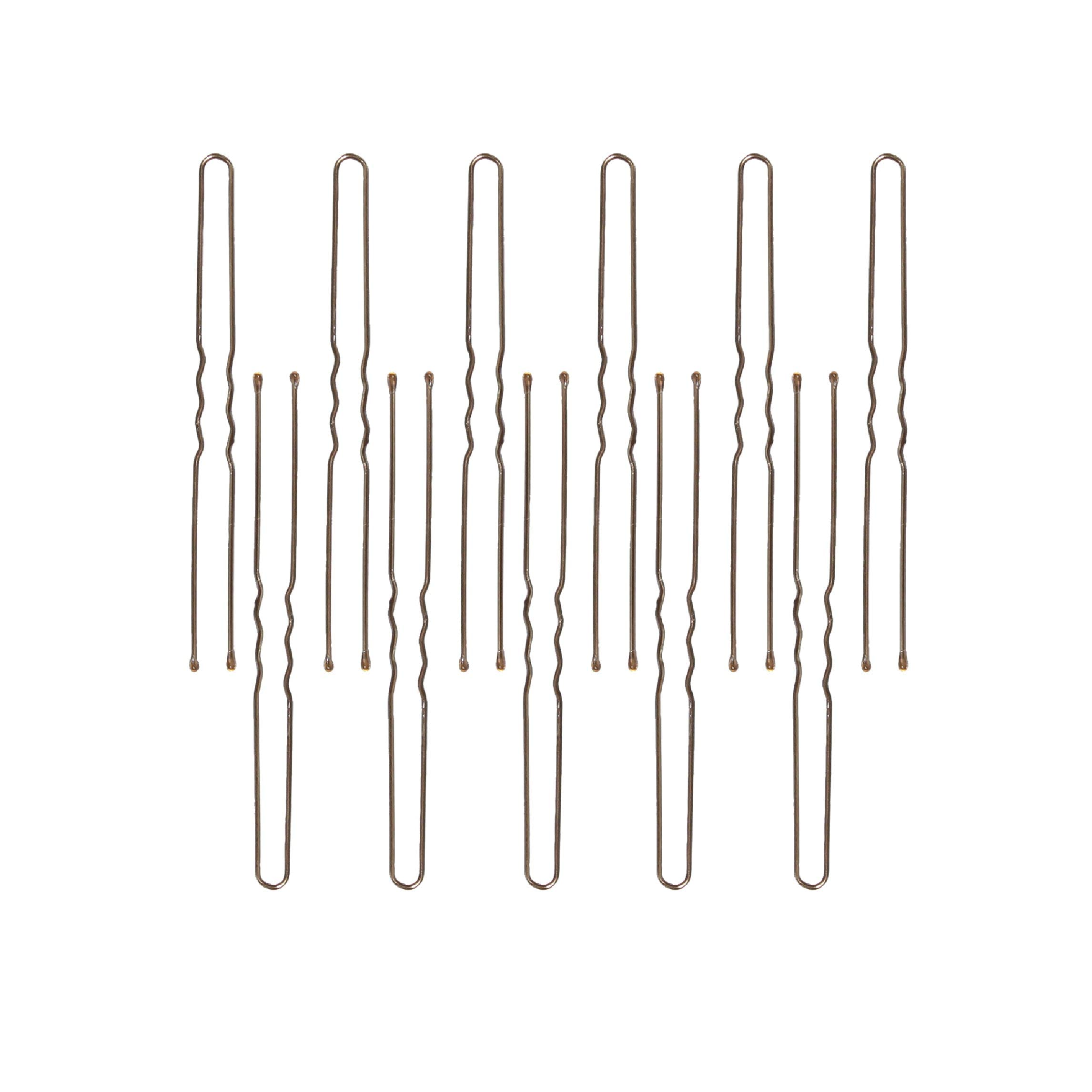 ForPro Hair Pins, Brown, Ball-Tipped, Crimped, Non-Damaging, 3ââ‚¬Â L, 1 Lb.