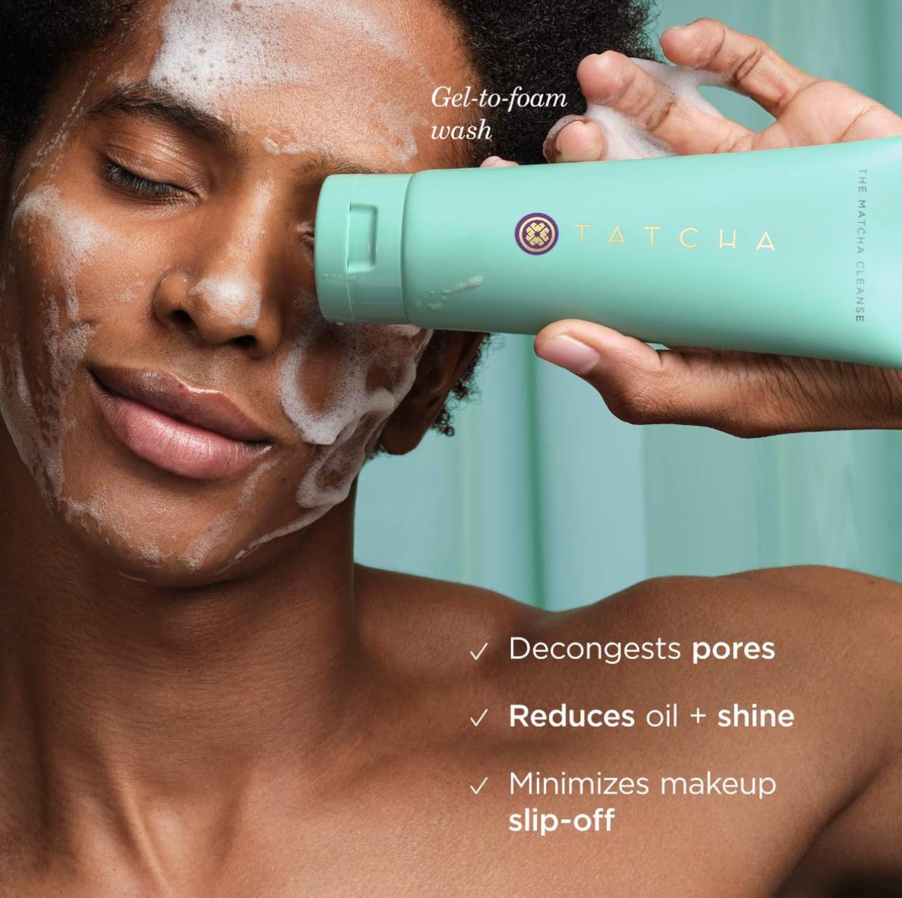 TATCHA Pure Pores, Lush Lips Set | The Matcha Cleanse, The Water Cream, & The Limited-Edition Kissu Lip Mask: Plum Blossom ($119 value)