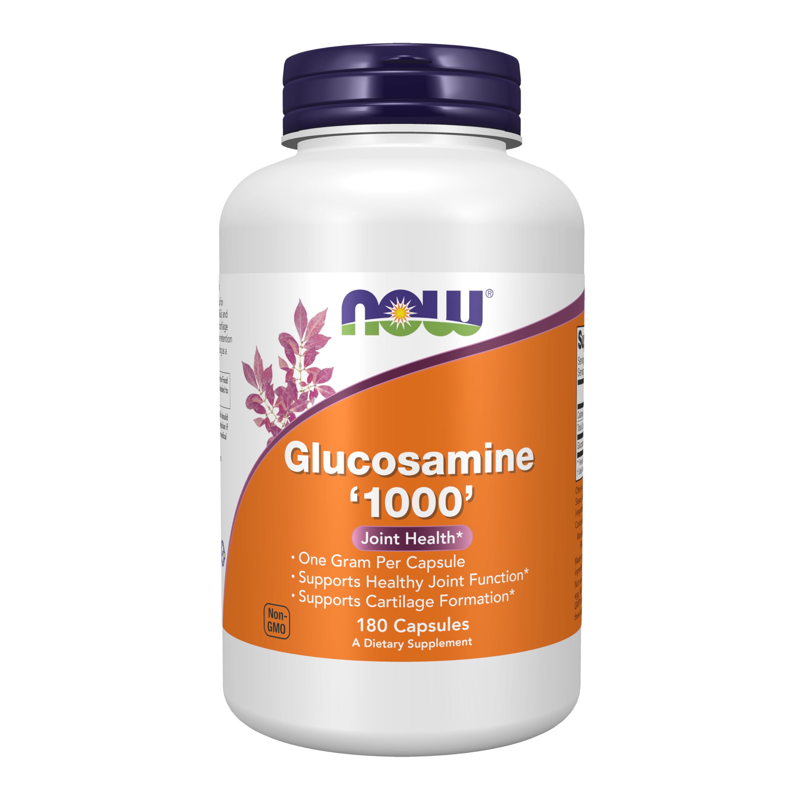 NOW Foods Supplements, Glucosamine '1000', with UL Dietary Supplement Certification, 1 g Per Capsule, 180 Veg Capsules