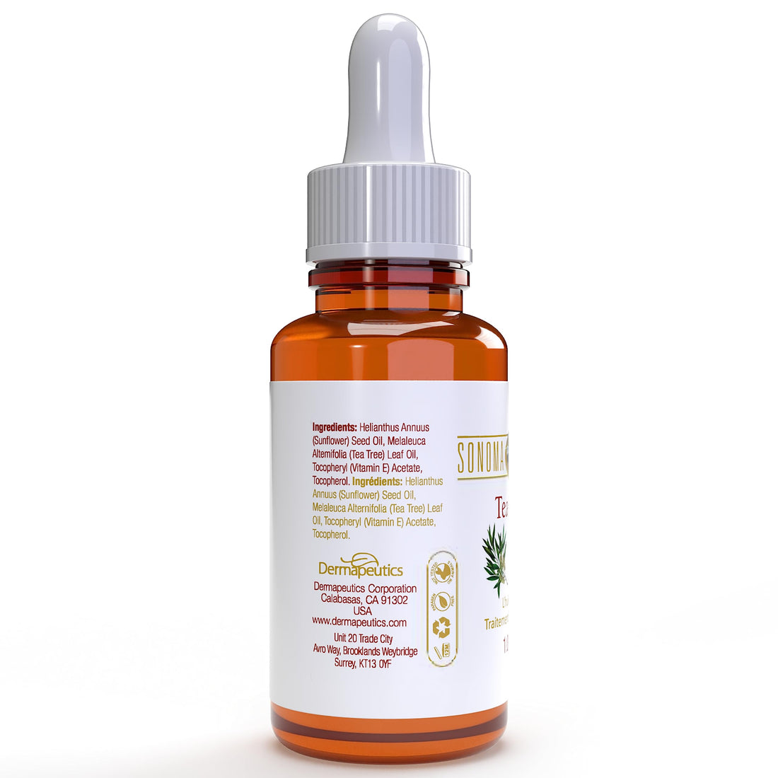 Sonoma Naturals Tea Tree Oil Serum For Face, 1 Oz | Acne & Dry Skin | Pore Minimizer | Skin Moisturizing & Healing | Anti Oxidant Rich | Anticeptic & Antifungal